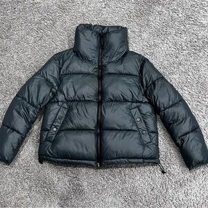 Hudson Jeans Puffer Coat Men’s XS Olive Turtle Neck Ski Snow Fashion Stylish